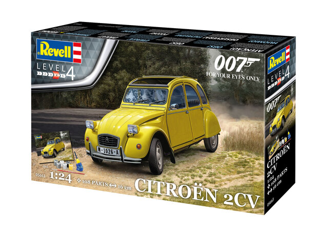Revell  05663 - Citroen 2CV - James Bond 007 "For Your Eyes Only" - Gift Set -1:24