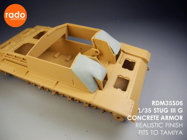 RDM35S06 - StuG III G Concrete Armor for Tamiya - 1:35 - [RADO Miniatures]