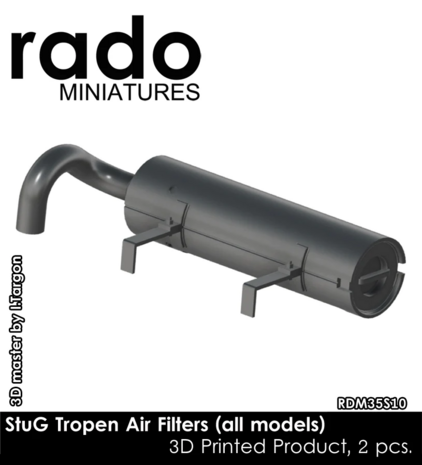 RDM35S10 - StuG III Tropen Air Filters (all models) - 1:35 - [RADO Miniatures]