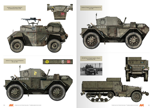 AK130010 - Vehicles Of The Polish 1st Armoured Division – Camouflage Profile Guide - [AK Interactive]