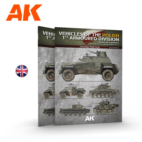 AK130010 - Vehicles Of The Polish 1st Armoured Division – Camouflage Profile Guide - [AK Interactive]