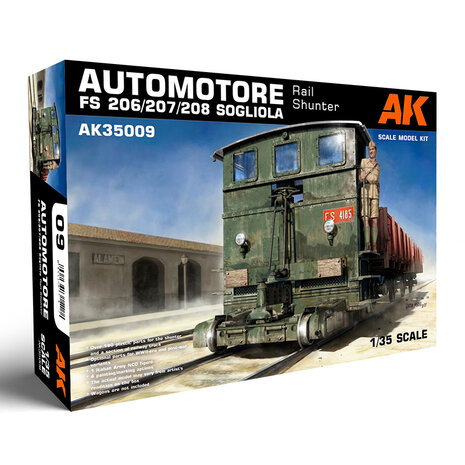 AK35009 - Automotore FS 206/207/208 Sogliola Rail Shunter  - 1:35 - [AK Interactive] 