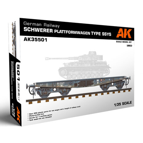 AK35501 - German Railway Schwerer Platformwagen - 1:35 - [AK Interactive]