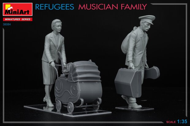 MiniArt 38084 - Refugees Musician Family - 1:35