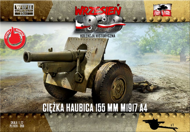FTF PL1939-098 - 155mm Heavy Howitzer M1917 A4 - 1:72