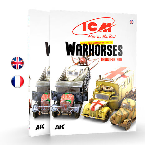 AK130011 - ICM – How To Paint & Weather WW2 Trucks Warhorses - [AK Interactive]