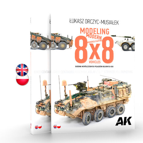 AK130017 - Modeling Modern Armored Fighting 8x8 Vehicles - [AK Interactive]