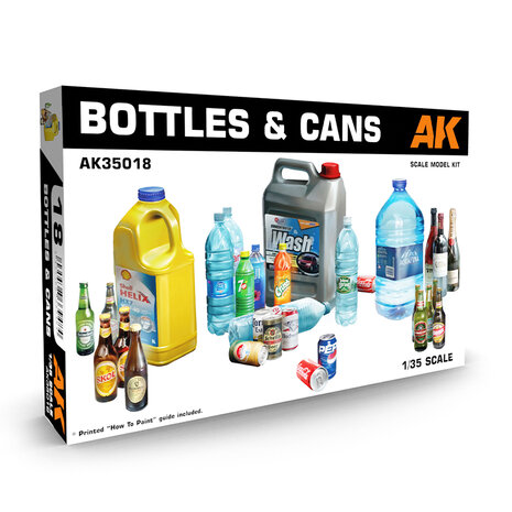 AK35018 - Bottles & Cans - 1:35 - [AK Interactive]