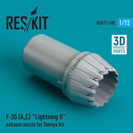 RSU72-0180 - F-35 (A,C) "Lightning II" exhaust nozzle for Tamiya kit - 1:72 - [RES/KIT]