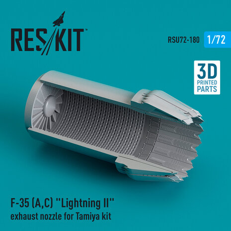 RSU72-0180 - F-35 (A,C) "Lightning II" exhaust nozzle for Tamiya kit - 1:72 - [RES/KIT]