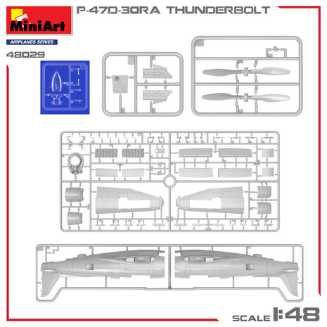 MiniArt 48029 - P-47D-30RA Thunderbolt - 1:48