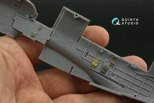 Quinta Studio QDS-48423 - Fairey Fulmar Mk.I 3D-Printed & coloured Interior on decal paper (for Trumpeter kit) - Small Version - 1:48