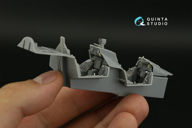 Quinta Studio QDS-48405 - F-14D 3D-Printed & coloured Interior on decal paper (for Hobby Boss kit) - Small Version - 1:48