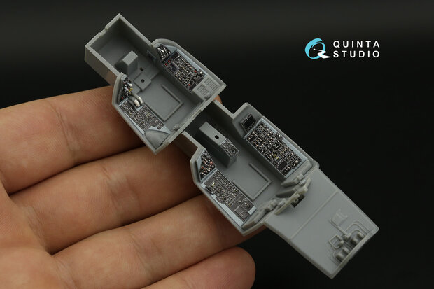 Quinta Studio QDS-48395 - F-14A 3D-Printed & coloured Interior on decal paper (for Hobby Boss kit) - Small Version - 1:48