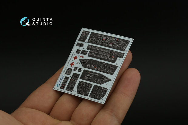 Quinta Studio QDS-35110 - Mi-17 3D-Printed & coloured Interior on decal paper (for Trumpeter kit) - Small Version - 1:35