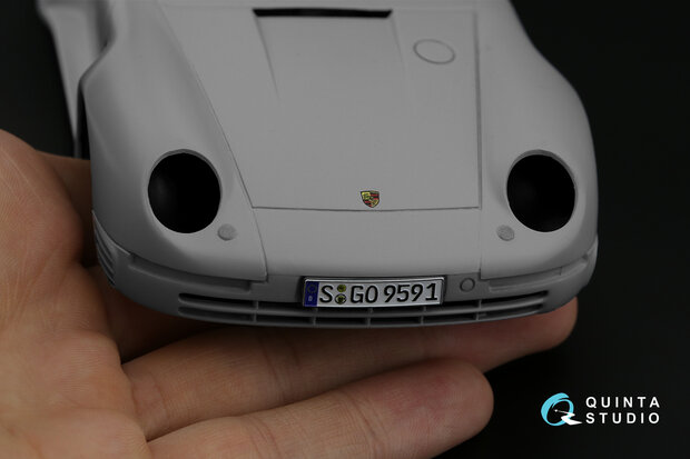 Quinta Studio QDS-24003 - Porsche 959 3D-Printed & coloured Interior on decal paper (for Tamiya kit) - Small Version - 1:24