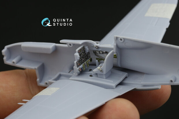 Quinta Studio QD72133 - P-40B 3D-Printed & coloured Interior on decal paper (for Airfix kit) - 1:72