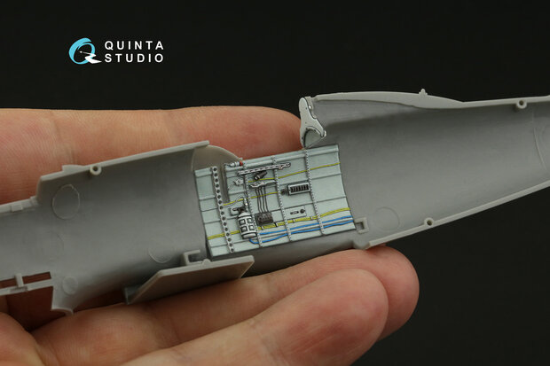 Quinta Studio QD48390 - Macchi C.202 Folgore Late 3D-Printed & coloured Interior on decal paper (for Hasegawa/Eduard kit) - 1:48