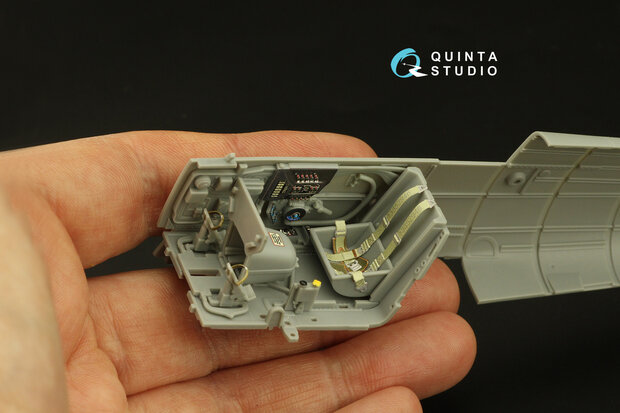 Quinta Studio QD32191 - Bf 109G-14 3D-Printed & coloured Interior on decal paper (for Zoukei Mura SWS kit) - 1:32