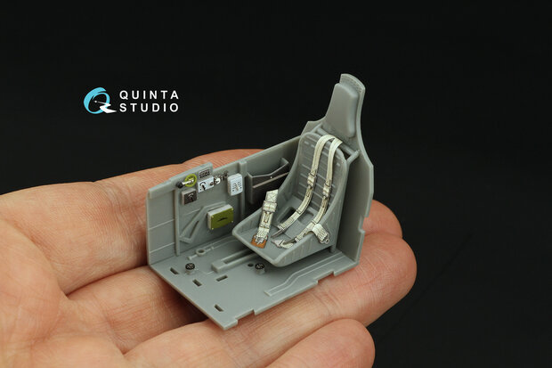 Quinta Studio QD32122 - P-40E War Hawk 3D-Printed & coloured Interior on decal paper (for Trumpeter kit) - 1:32