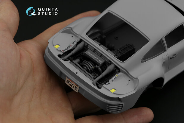 Quinta Studio QD24003 - Porsche 959 3D-Printed & coloured Interior on decal paper (for Tamiya kit) - 1:24