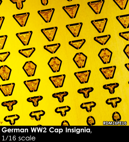 RDM16PE16 - German WW2 Cap Insignia - 1:16 - [RADO Miniatures]
