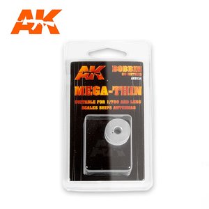 AK9134 - Elastic Rigging Bobbin Mega-Thin (suitable for 1:700 and smaller scales) - [AK Interactive]