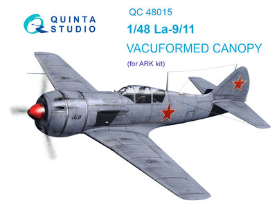 Quinta Studio QC48015 - La-9/11 vacuformed clear canopy (for ARK kit) - 1:48