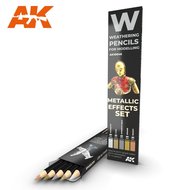 AK10046 - Watercolor Pencil Set - Metallics - [AK Interactive]