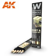 AK10044 - Watercolor Pencil Set - Splashes, Dirt and Stains - [AK Interactive]