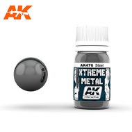 AK476 - XTREME METAL - STEEL - 30ML - [ AK Interactive ]