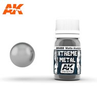 AK488 - XTREME METAL - MATTE ALUMINIUM 30 ML - [ AK Interactive ]