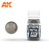 AK669 - XTREME METAL - TITANIUM - 30ML - [ AK Interactive ]