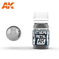 AK670 - XTREME METAL - STAINLESS STEEL - 30ML - [ AK Interactive ]