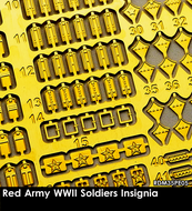 RDM35PE05 - Red Army WWII Soldiers Insignia (PE sets) - 1:35 - [RADO Miniatures]