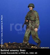 RDM35020 - Soviet Razviedchik w/PPSh 41, 1941-45 (Behind Enemy Lines) - 1:35 - [RADO Miniatures]