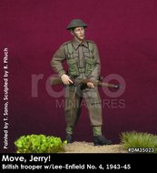 RDM35023 - Britishtrooper w/Lee-Enfield No.4, 1943-45 (Move, Jerry!) - 1:35 - [RADO Miniatures]