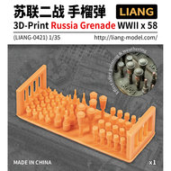 LIANG-0421 - 3D-Print Russia Grenade WWII x 58 - 1:35