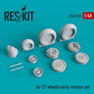RS48-0255 - Su-27 wheels early version set - 1:48 - [Res/Kit]