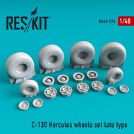 RS48-0276 - C-130 Hercules wheels set late type - 1:48 - [Res/Kit]