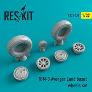 RS32-0230 - TBM-3 Avenger Land based wheels set - 1:32 - [Res/Kit]