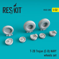 RS32-0208 - T-28 Trojan (C-D) NAVY wheels set - 1:32 - [Res/Kit]
