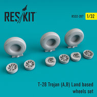 RS32-0207 - T-28 Trojan (A,B) Land based wheels set - 1:32 - [Res/Kit]