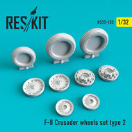 RS32-0133 - F-8 Crusader  wheels set type 2 - 1:32 - [Res/Kit]