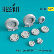 RS32-0123 - MiG-21 (bis/MT/SMT/21-93) wheels set - 1:32 - [Res/Kit]