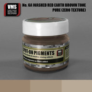 VMS.SO.06AZT - Spot-On Weathering Pigments - No. 6A Red Earth Washed Brown Tone - Zero texture (Pure) 45 ml - [VMS - Vantage Modelling Solutions]