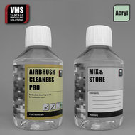 VMS.TC01C - Airbrush Cleaners Pro Concentrate 200 ml (Universal for acrylics & enamels) - [VMS - Vantage Modelling Solutions]