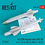 RS48-0280 - Kh-23M missile with APU-68 (2 pcs)(Su-17, Su-24, Mig-23, Mig-27, JaK-38) - 1:48 - [Res/Kit]