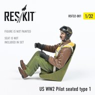 RSF32-0001 - US WW2 Pilot seated type 1 - 1:32 - [Res/Kit]