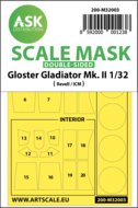 ASK 200-M32003 - Gloster Gladiator double-sided painting mask for Revell / ICM - 1:32